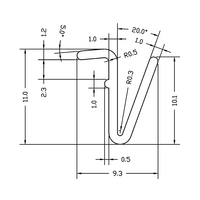 61-130-0 MODULAR SOLUTIONS SEALING PROFILE 30 SERIES RETAINING INSERT, RIGID PANEL GASKET, 8'